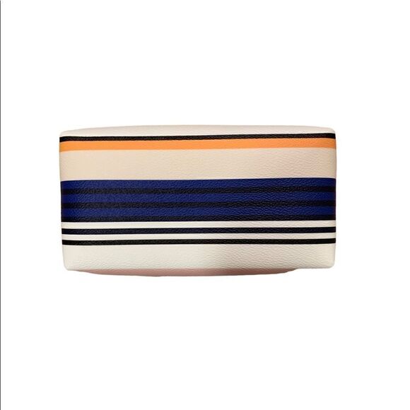 Kate Spade Shore St. Berber Stripe Cosmetic Bag NWOT - Picture 3 of 5